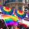 6PCS Rainbow Pride Bunting Flag, 3 x1.5 Ft Rainbow Pleated Fan Flag Banner Rainbow Polyester Flag for Rainbow Pride, Gay Pride, LGBTQ, Parades, Celebration Decor, Include Hanging Rope
